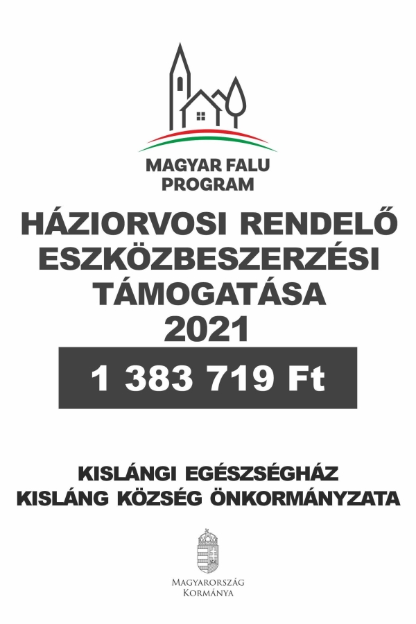 Háziorvosi rendelő eszközbeszerzési támogatása 2021