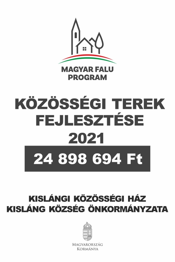 Közösségi terek fejlesztése 2021