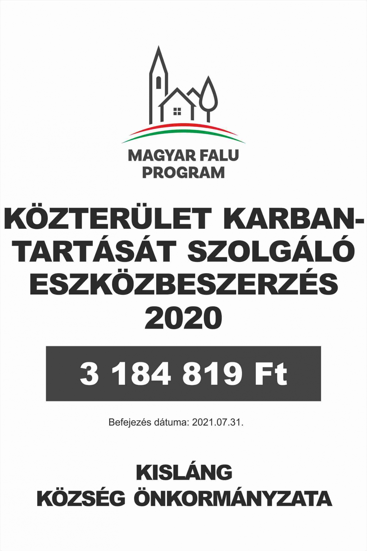 Közterület karbantartását szolgáló eszközbeszerzés 2020