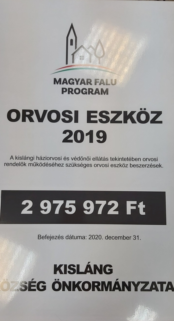 Orvosi eszköz 2019